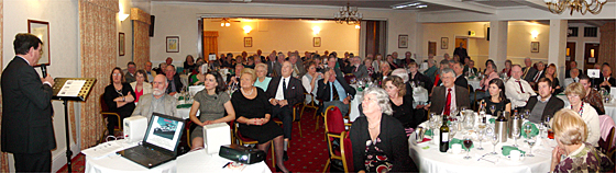 Attentive audience listening to an RNLI Presentation at the 2011 SVVS Annual Dinner