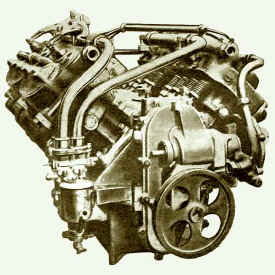 1908 De Dion-Bouton V8 engine